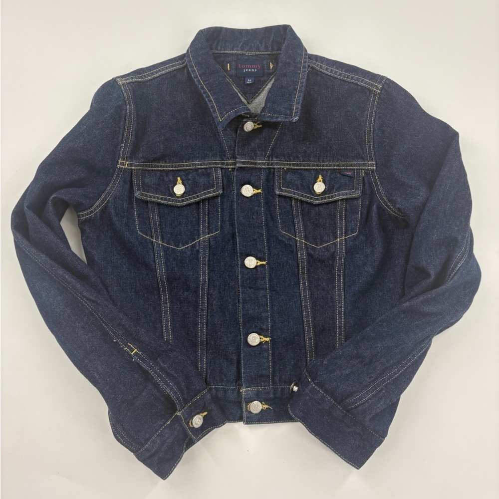 Tommy Jeans -vintage Denim Jacket with Button Closure - Picture 1 of 12